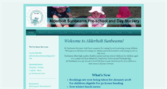 Desktop Screenshot of alderholtsunbeams.co.uk